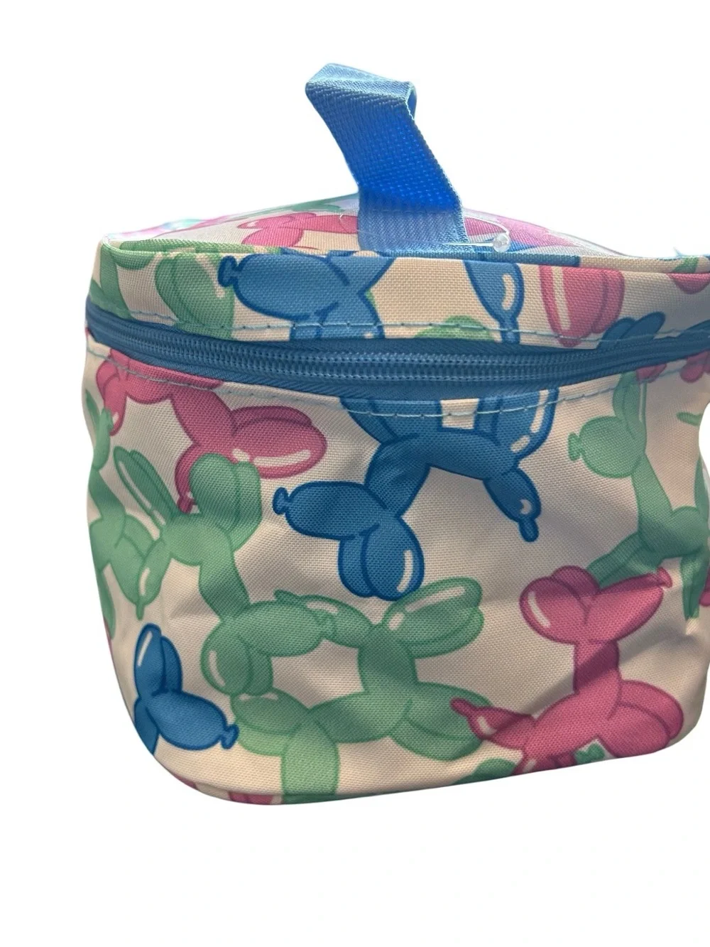 Makeup Carry Case Zippered Pouch Cosmetic Organizer 9” Balloon Dog Print New